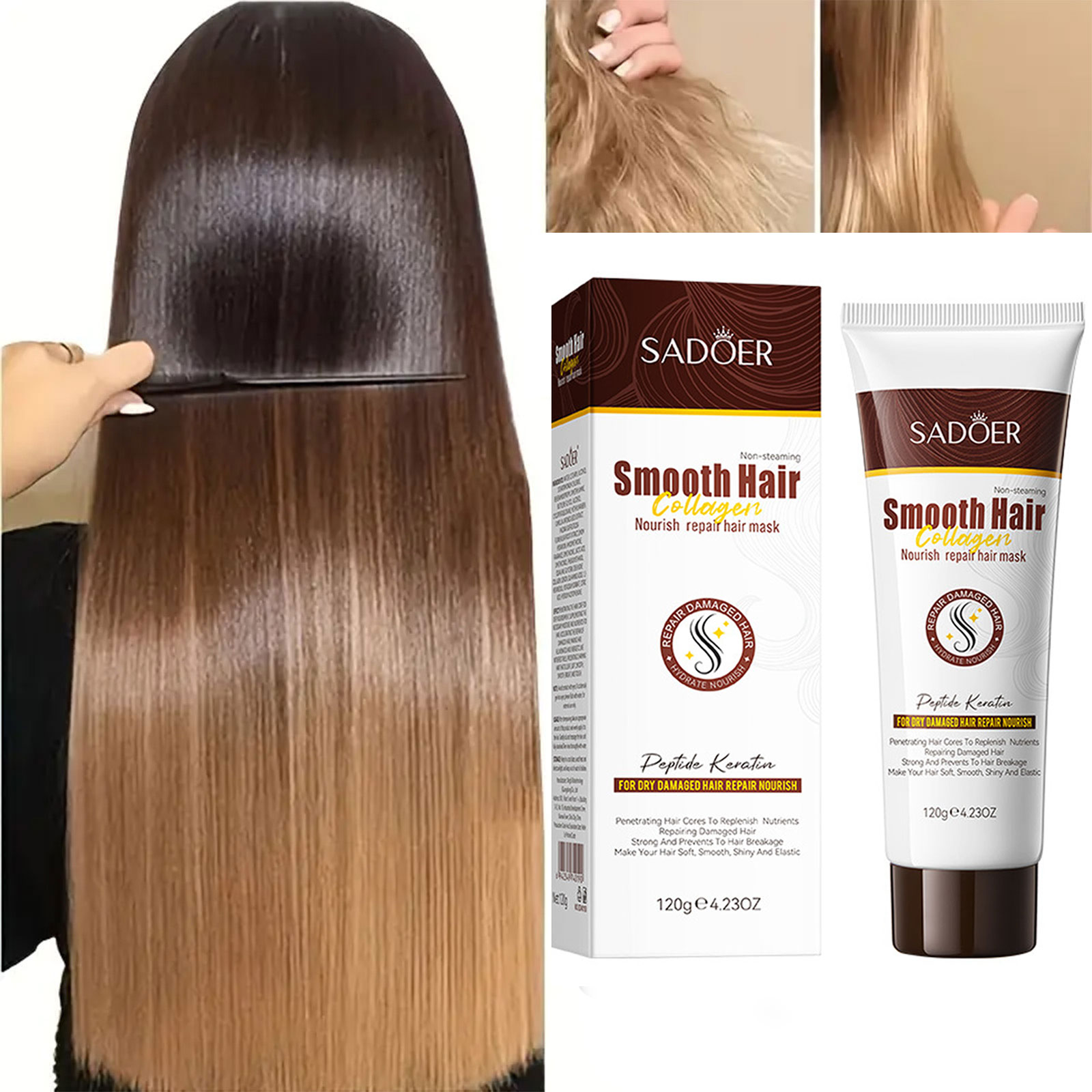 Hair Care Collagen - SADOER Collagen Hair Mask Professional Deep