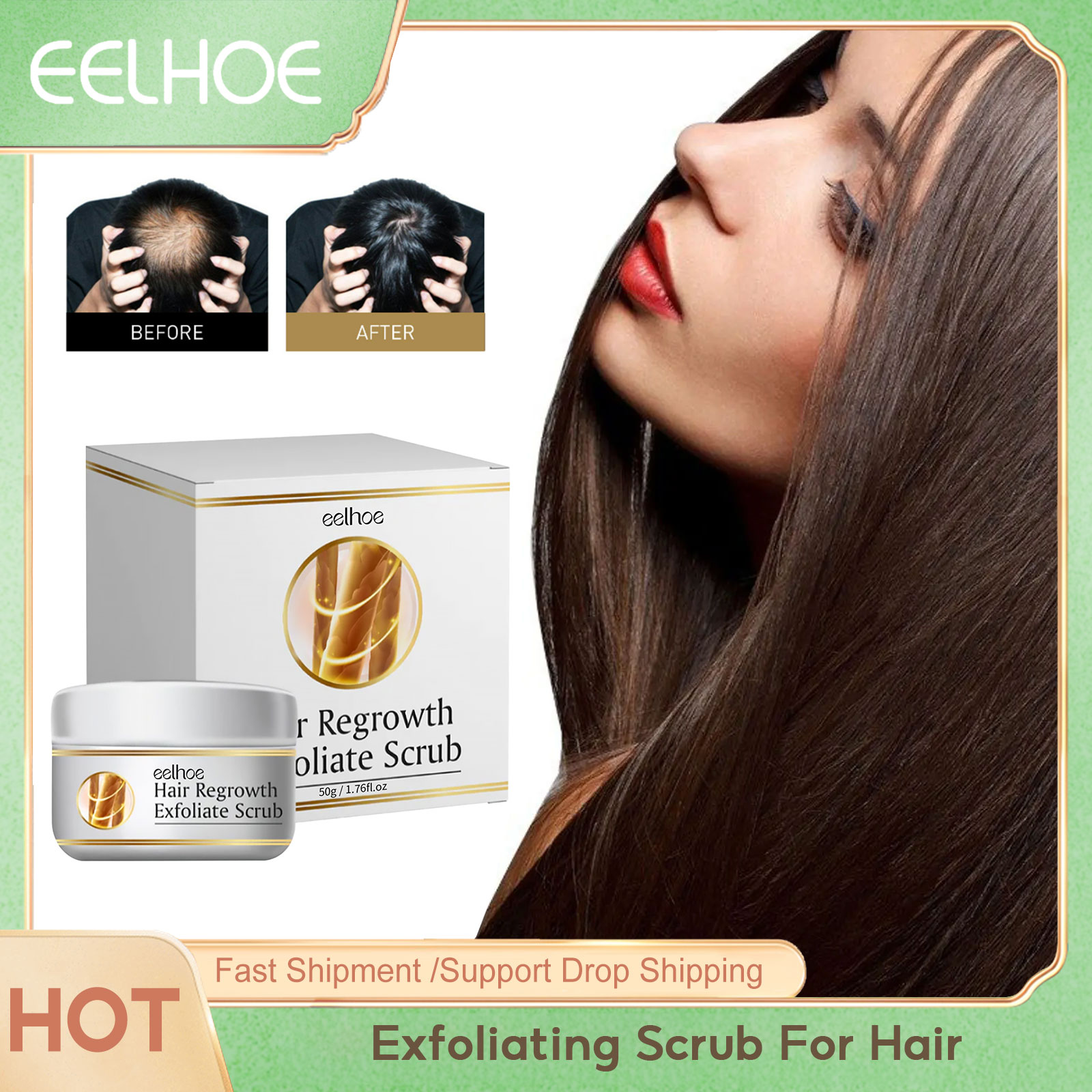 Scalp Scrub Exfoliant - Scalp Cleansing Scrub Remove Dandruff Oil