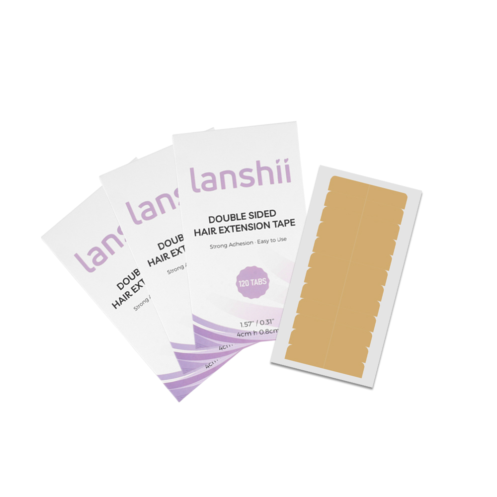 Hair Extension Tape In - Lanshii 360pcs Double-Sided Replacement Tape for