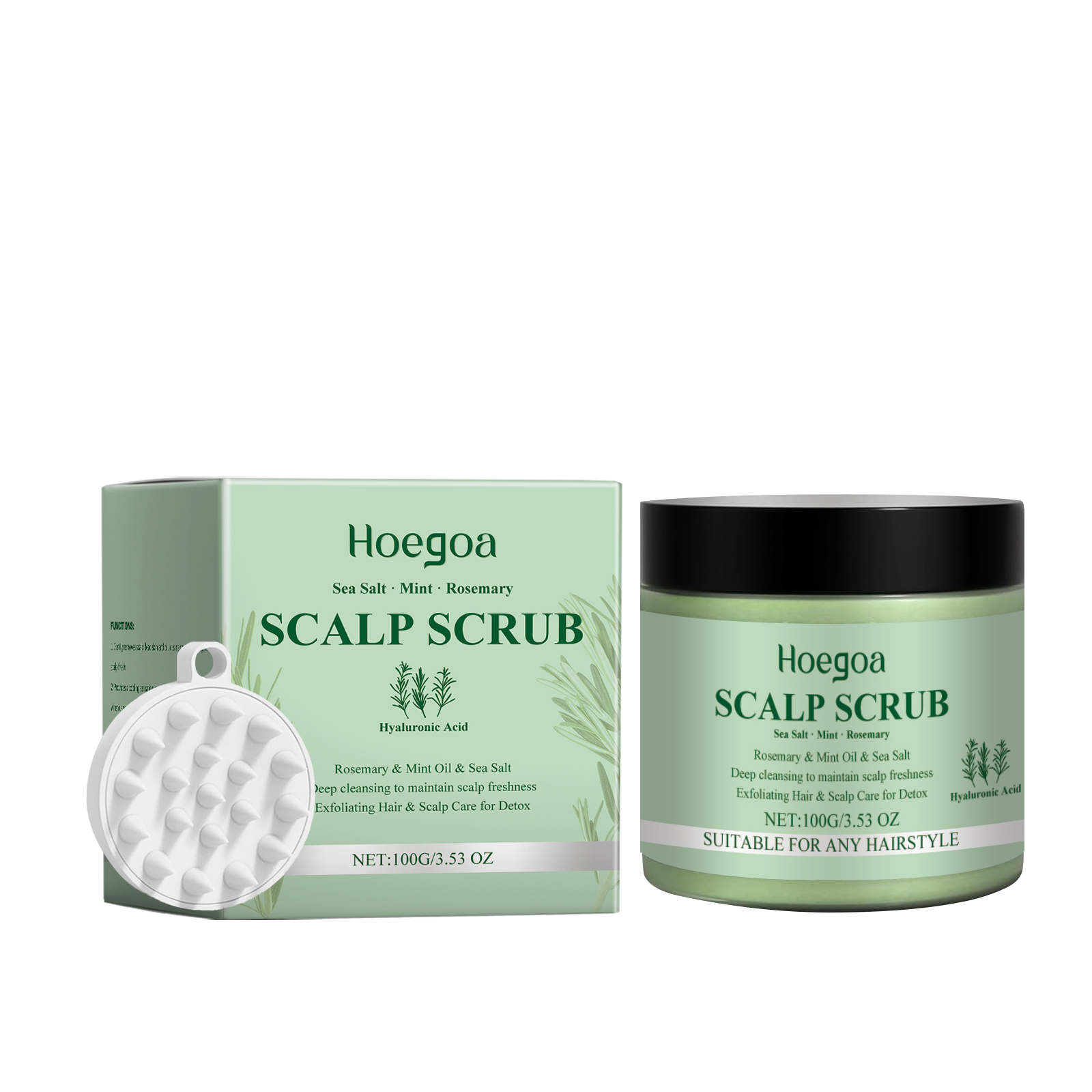 Rosemary Hair Care Scrub Cream - Scalp Scrub Exfoliant recension och pris