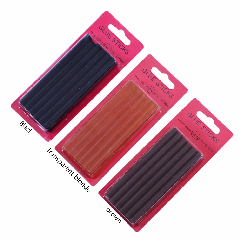 12pcs/lot  0.7*10 cm Hot Melt  - Glue Gun Hair recension och pris