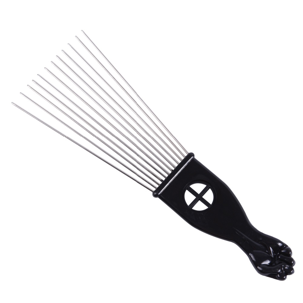 1 Pcs Salon Use Black Metal Af - Afro Pick Comb recension och pris