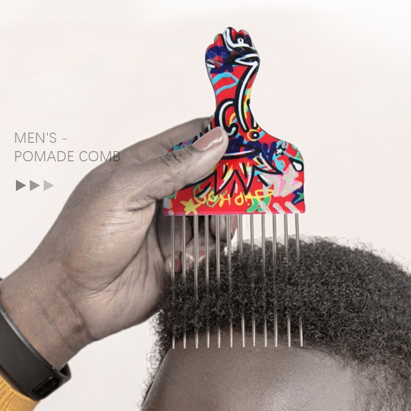 2Pcs Professional Salon Afro C - Afro Pick Comb recension och pris
