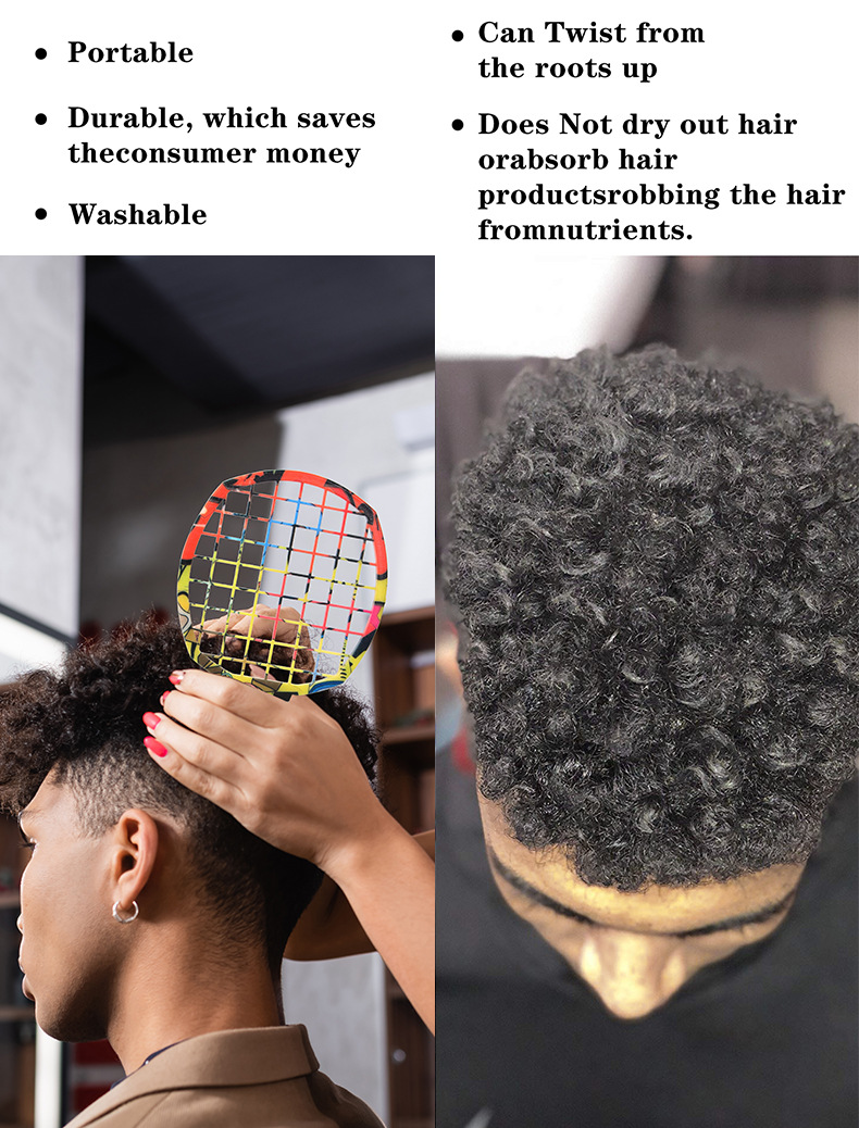 2Pcs Professional Salon Afro C - Afro Pick Comb recension och pris
