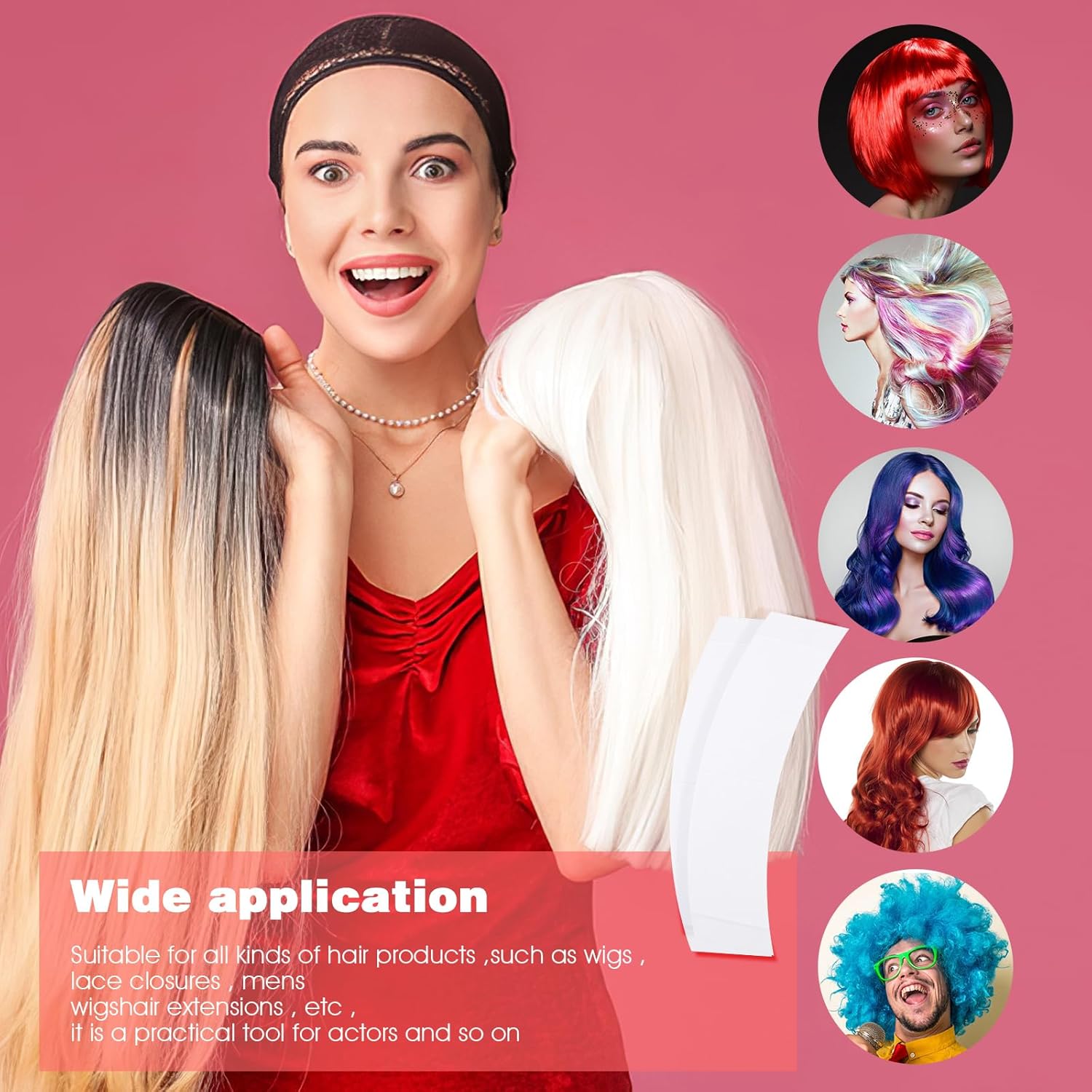 36PCS Wig Tape for Lace Front  - Hair Extension Tape In recension och pris