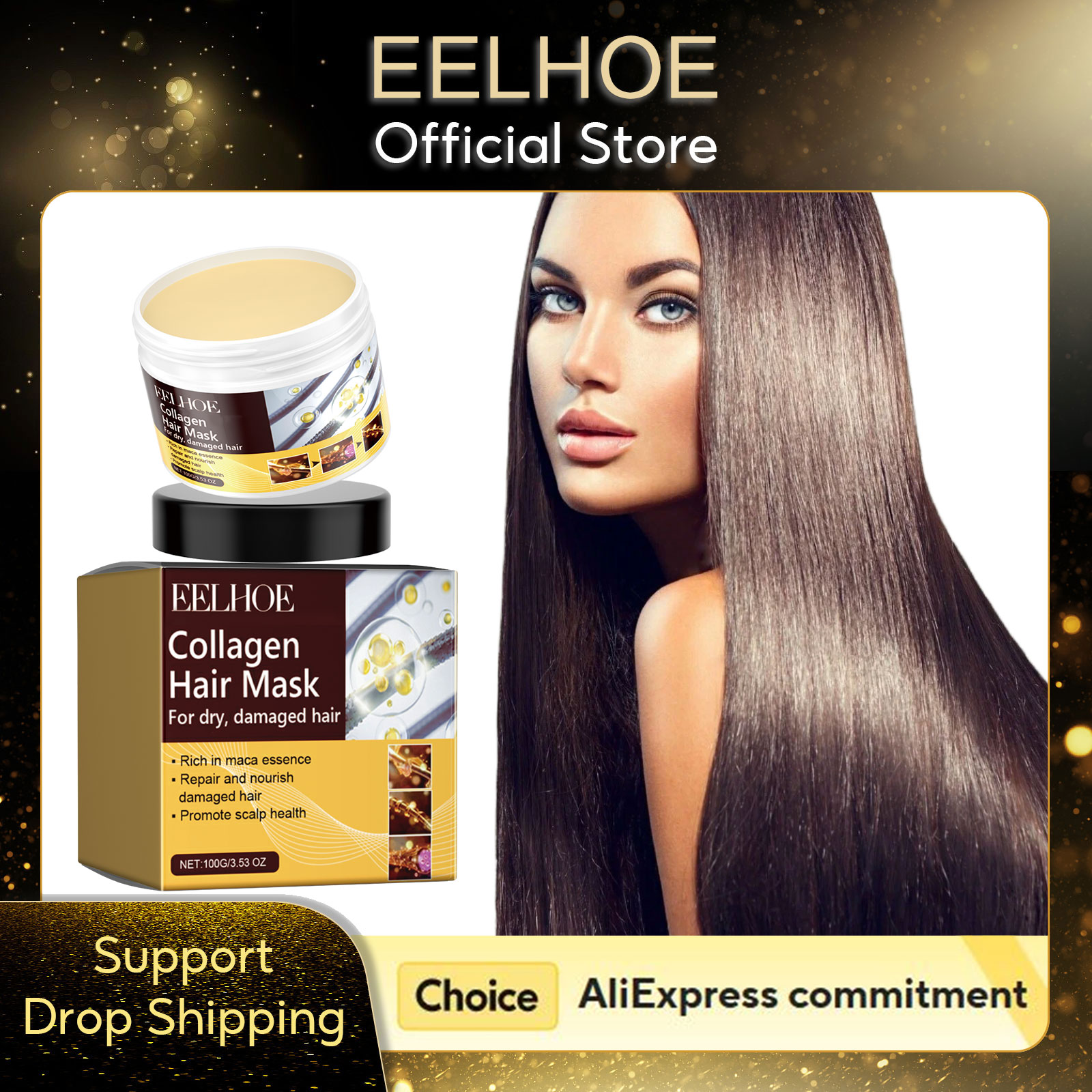 EELHOE Collagen Hair Mask Anti - Hair Care Collagen recension och pris