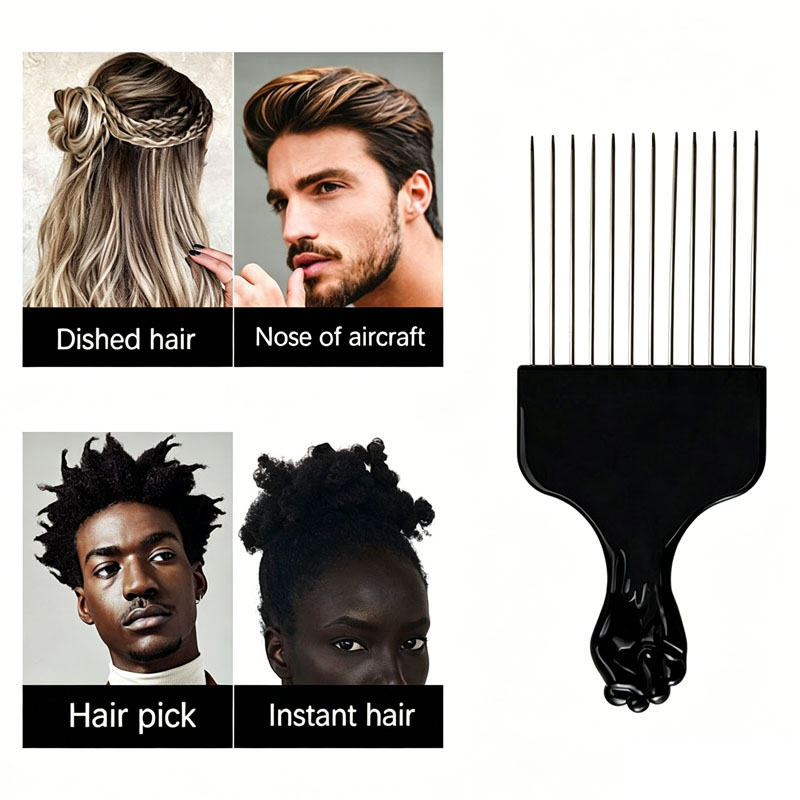 New Professional Barber Comb P - Afro Pick Comb recension och pris