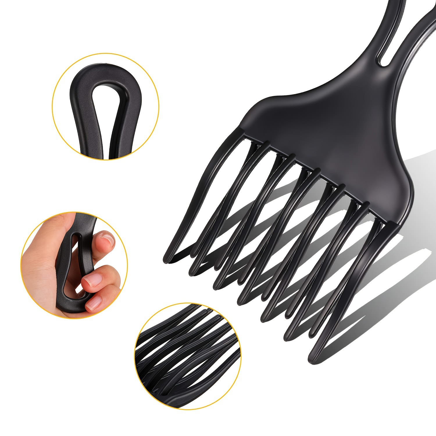 Wide Teeth Brush Pick Comb For - Afro Pick Comb recension och pris