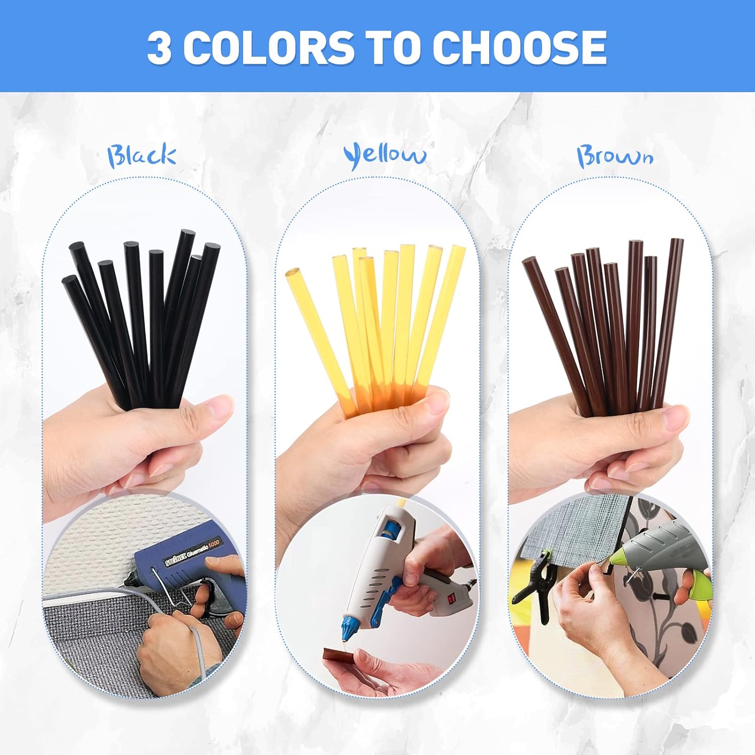 24 Pcs Professional Hair Exten - Glue Gun Hair recension och pris