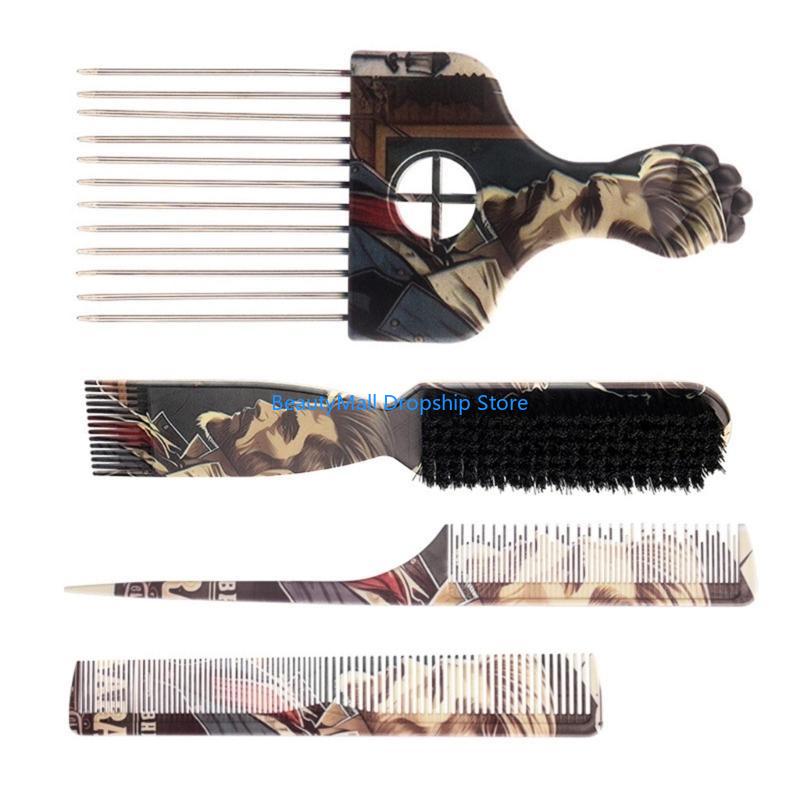 40JD Fashion Hairbrush Set Wit - Afro Pick Comb recension och pris