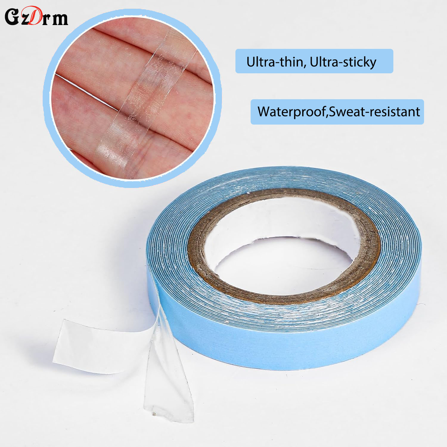 3 Yards Hair Blue Tape Double- - Hair Extension Tape In recension och pris