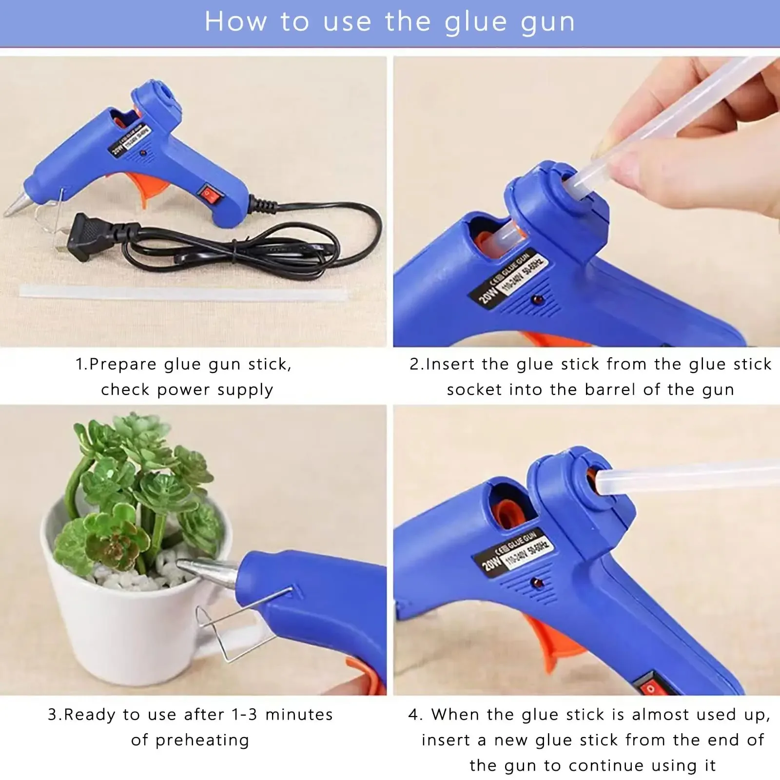 Thermal Glue Gun Rechargeable  - Glue Gun Hair recension och pris
