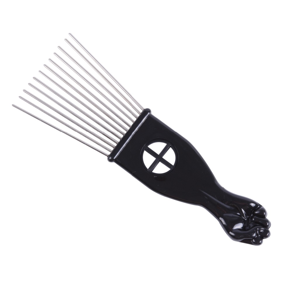 Salon Use Black Metal African  - Afro Pick Comb recension och pris