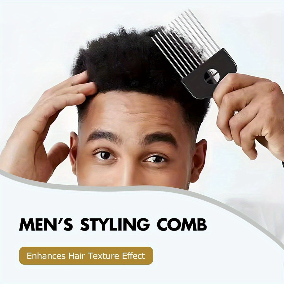 1- Piece Stainless Steel Afro  - Afro Pick Comb recension och pris