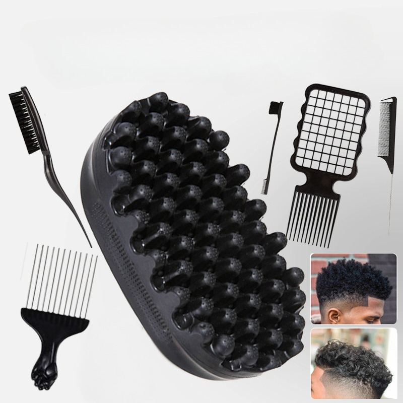 Professional Curly Hair Sponge - Afro Pick Comb recension och pris