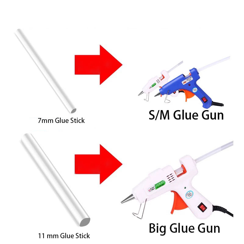 Black/ clear glue stick 7*15 c - Glue Gun Hair recension och pris